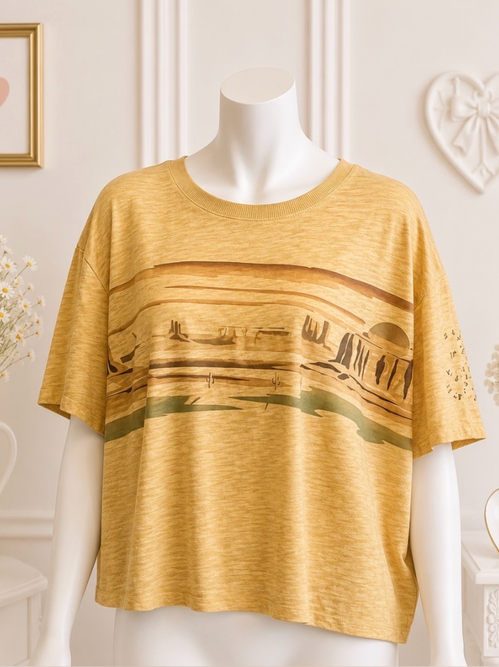 Torrid Desert Sun Crop Tee Size Large-NWOT